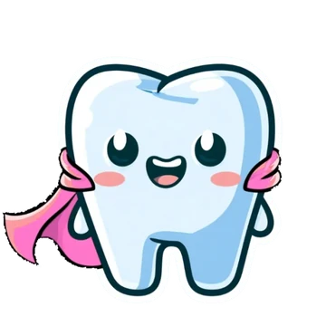 Toothy in a pink hero cape